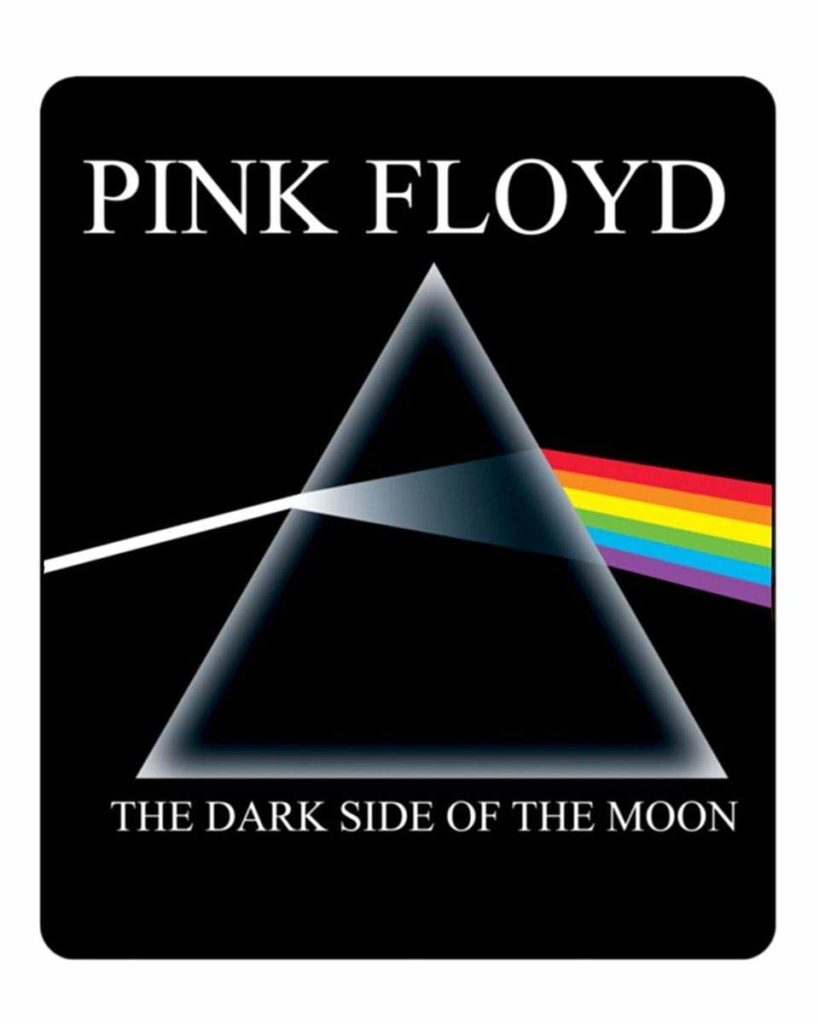 Pink Floyd Dark Side of the Moon album cover fleece blanket